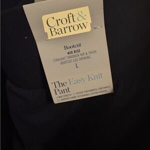 #36  NEW Croft & Barrow Wine color  Bootcut Pants